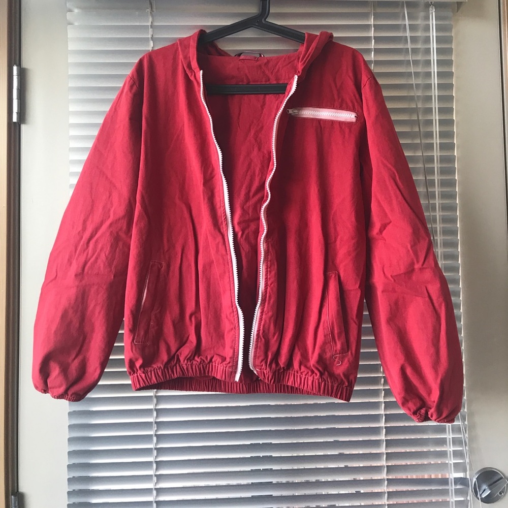 Red Brandy Melville Windbreaker
